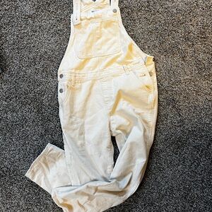 Old Navy Cream Denim Overalls